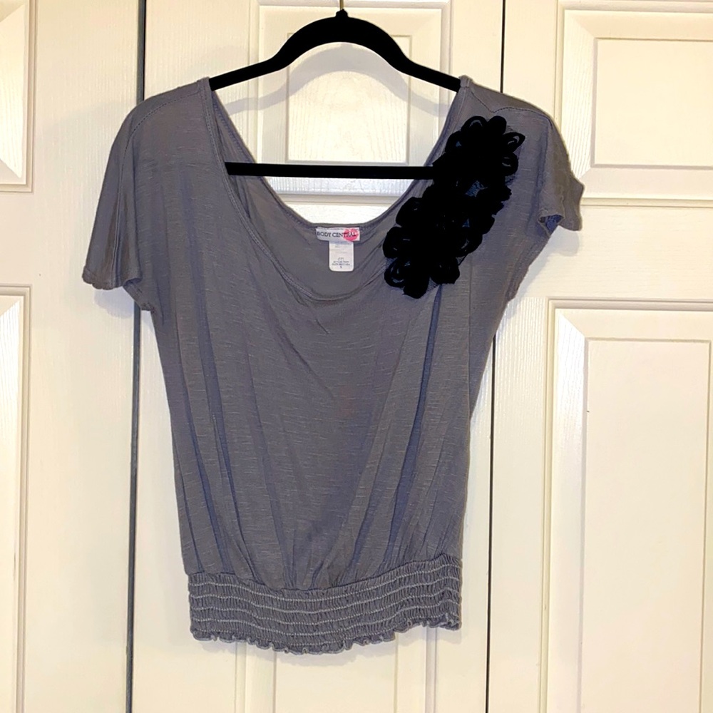 Body Central Top with 3D floral design